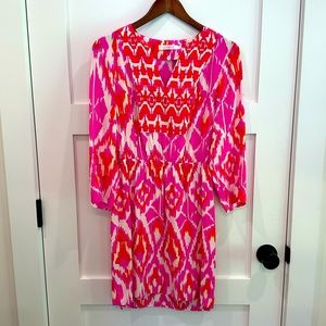 Alice & Tricia Silk Ikat Dress
